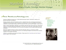 Tablet Screenshot of matthewsastrology.com